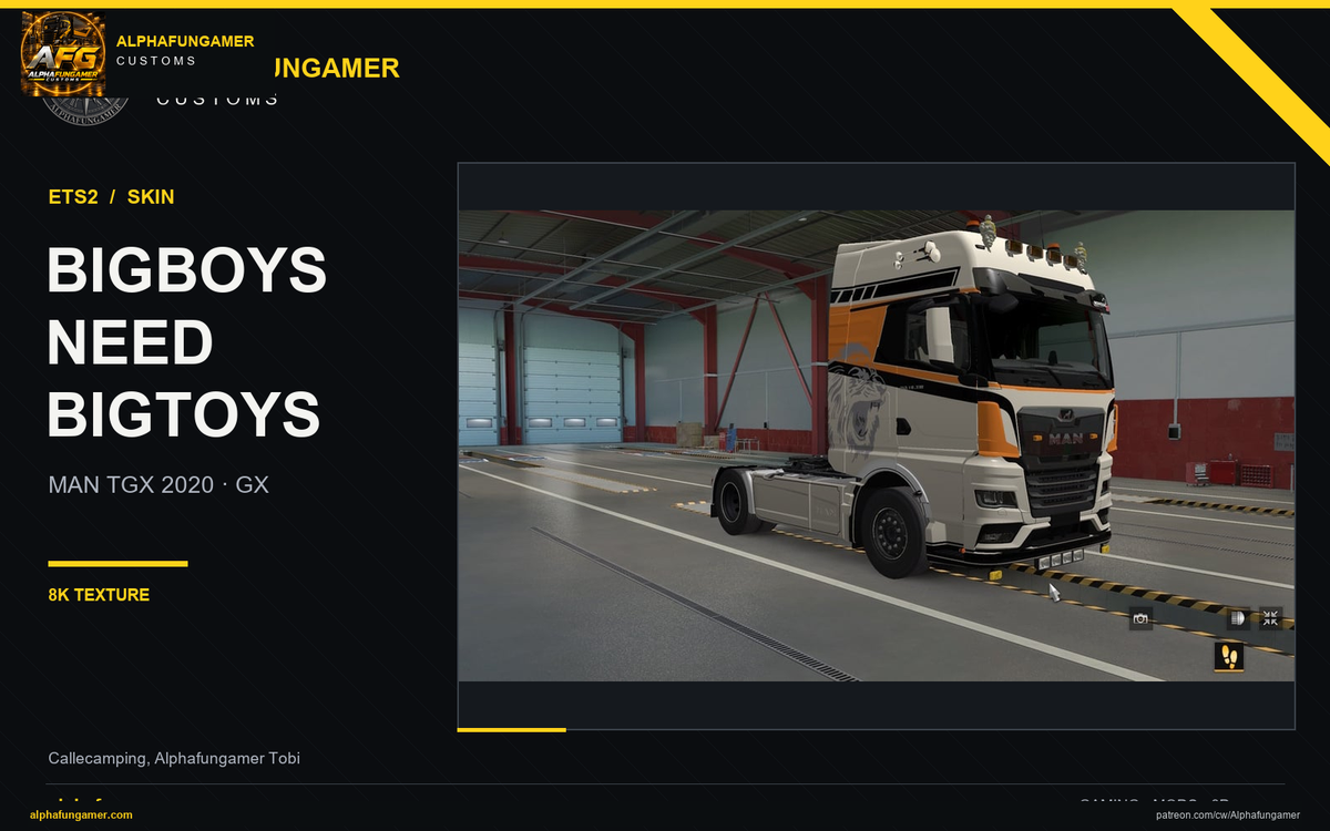 MAN TGX 2020 BigBoys need BigToys sk in 8k – Alphafungamer Customs