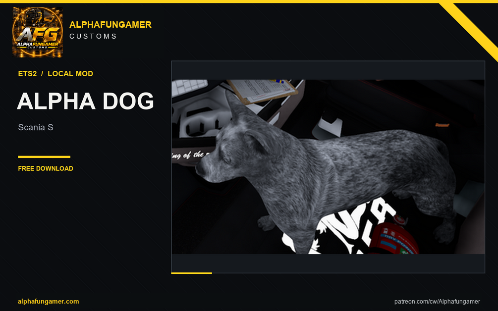 Local Mod Alpha Dog for Scania S – Alphafungamer Customs